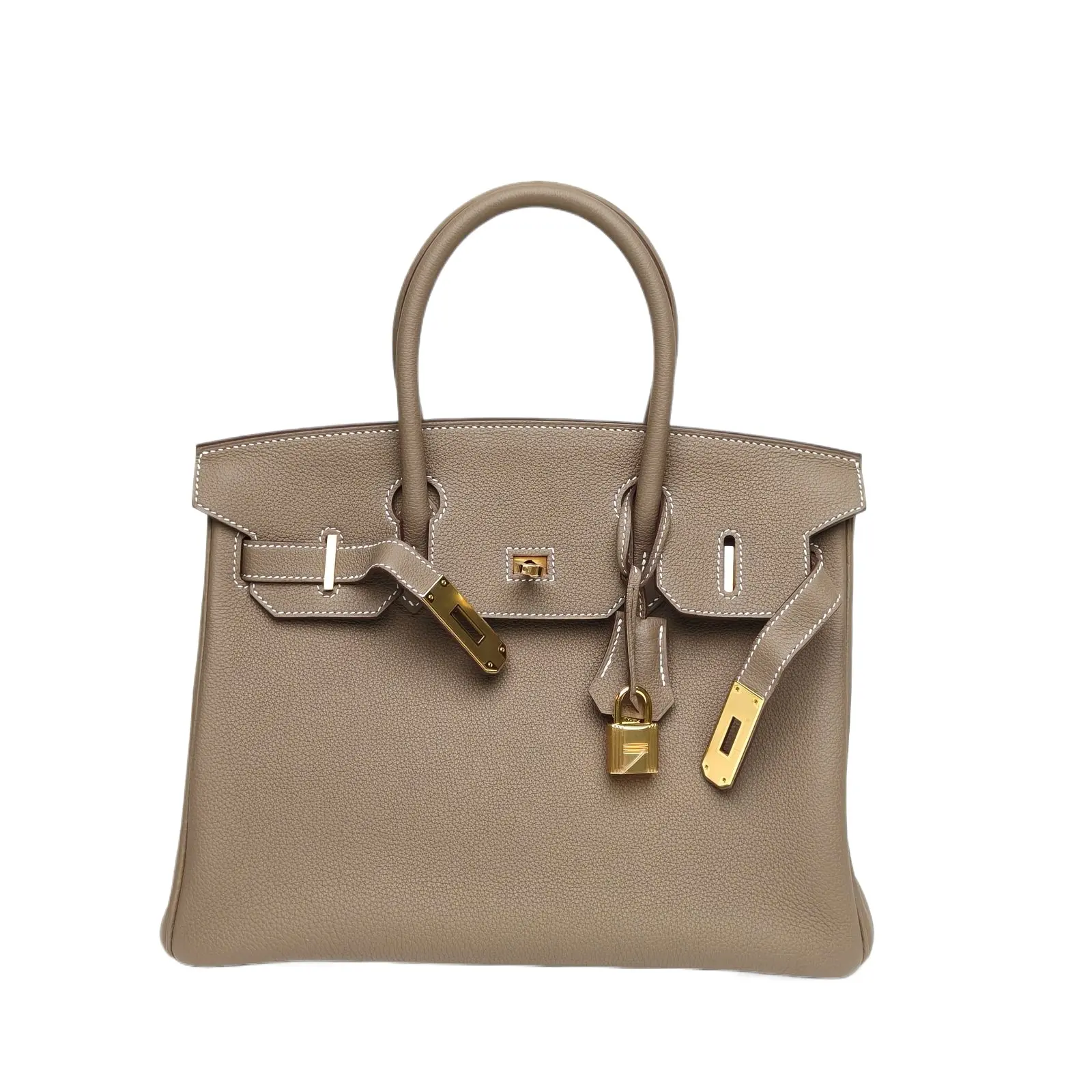 Pre-owned HERMÈS HERMES Birkin 30 Étoupe(18) Togo Leather Stamp Y,P226055540