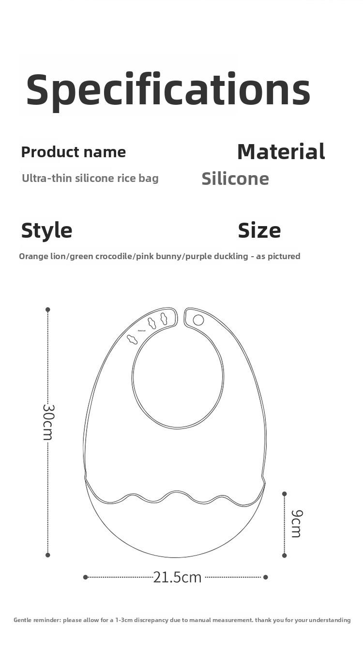 Easy Clean Silicone Bib!No More Mess During Baby Feeding 👶
