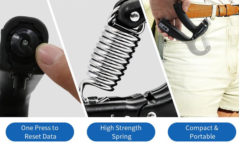 5 PCS Grip Strength Trainer Kit, Adjustable Hand Gripper with counter, Finger Exerciser, Grip Ring, Finger Stretchers, Stress Relief Ball for Rehab, Strength & Recovery finger grip strengthener big mama grip hand grip exerciser body workout adjustable