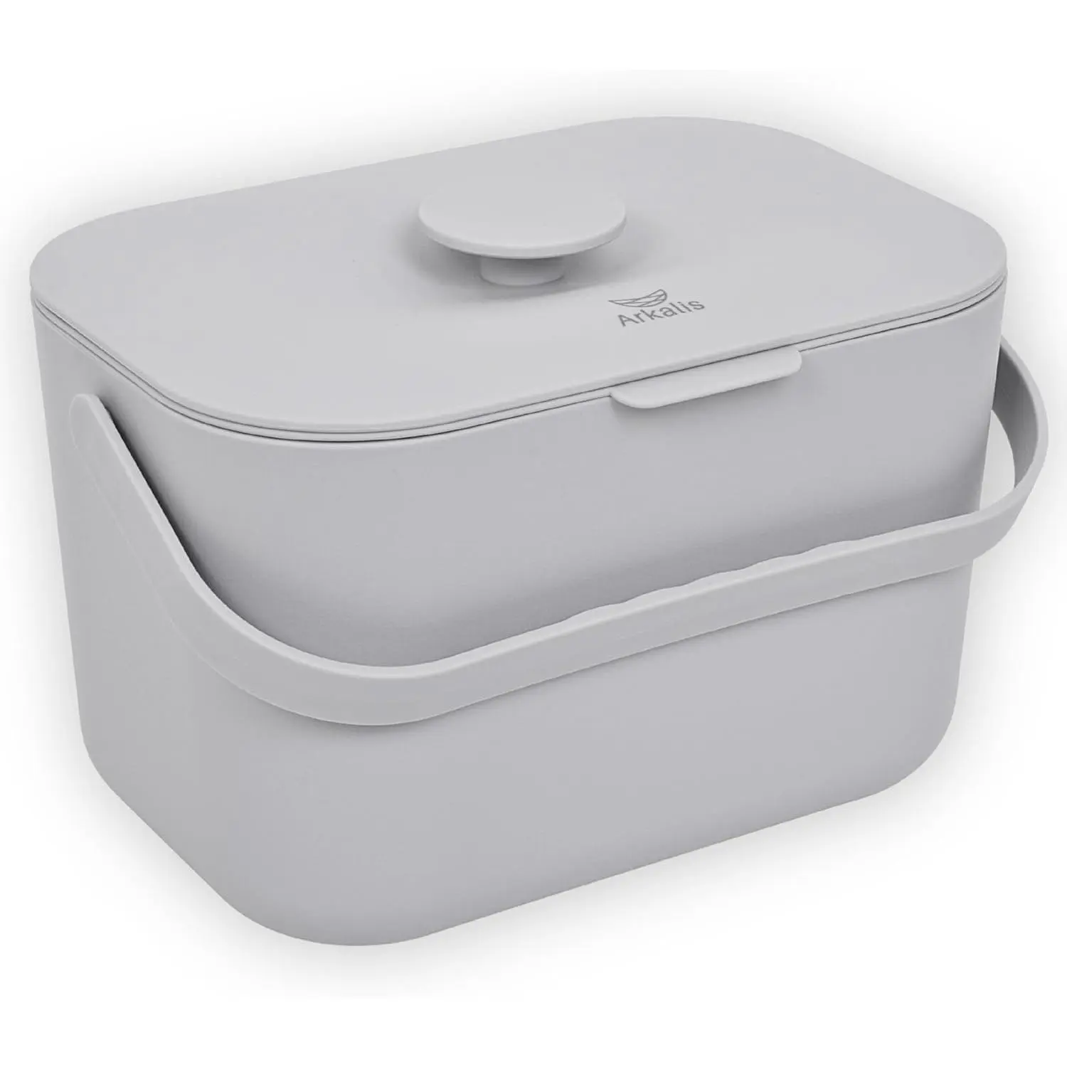 Kitchen Compost Bin – 1.3 Gallon Countertop Compost Bin with Lid, Odor-Blocking, No Charcoal Filters Needed, Indoor Compost Bin with Removable Basket, Easy Clean