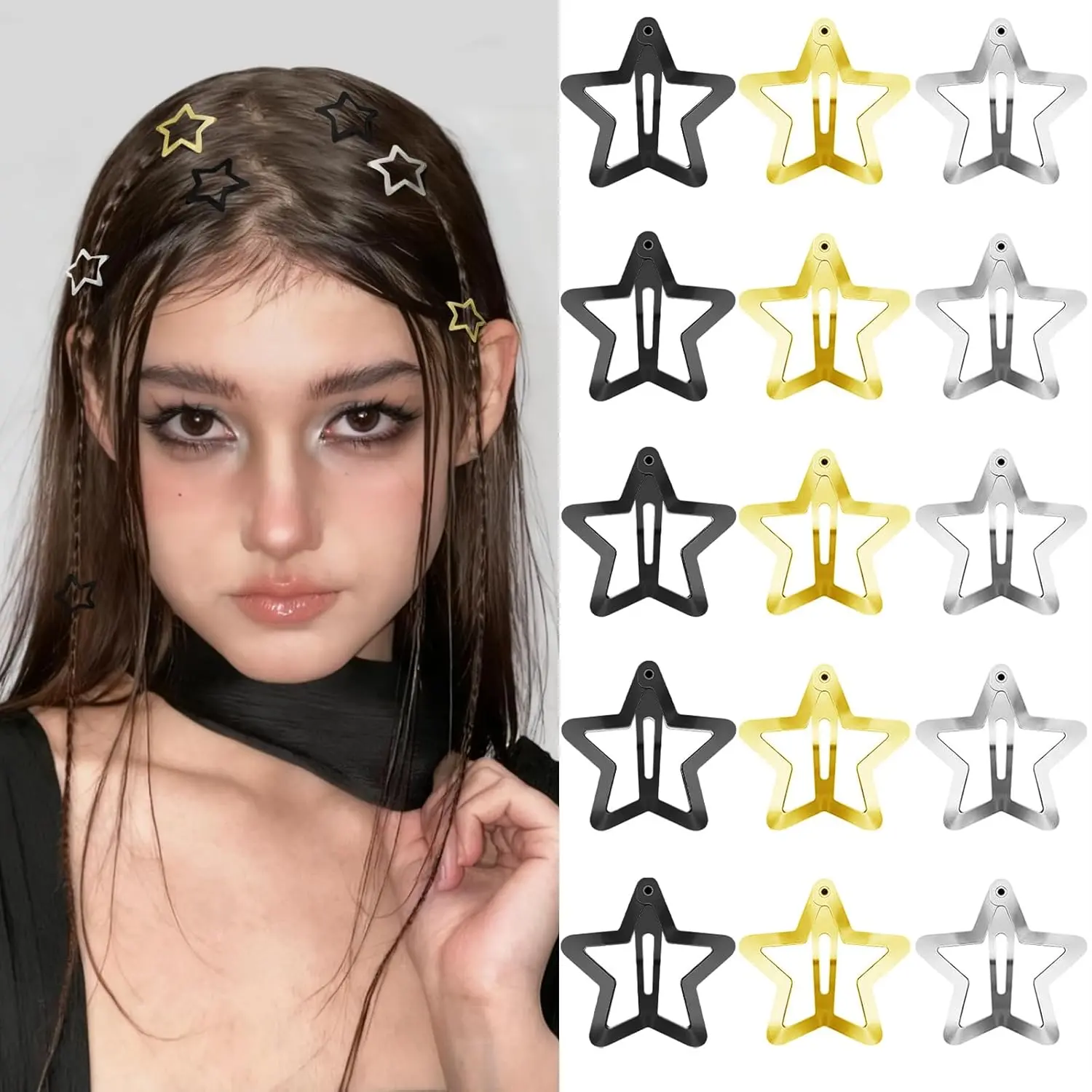 15 P - 1.18"-black,gold,silver