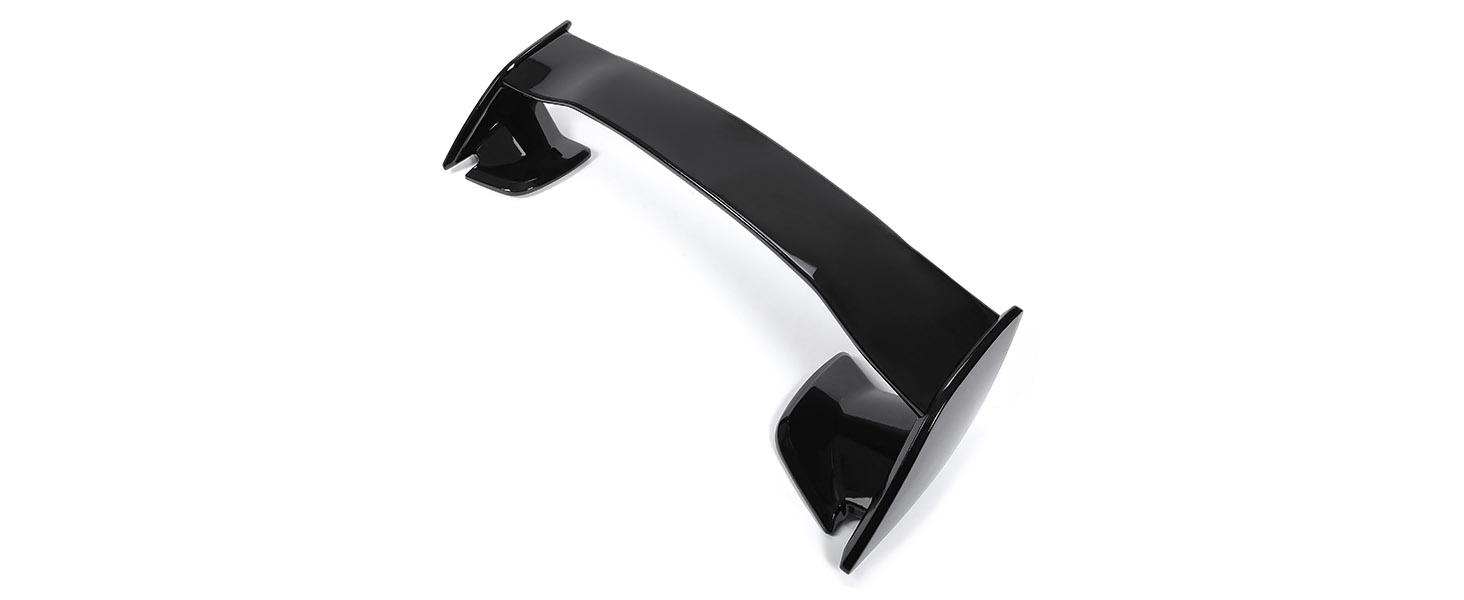 Trunk Spoiler Compatible with 2015-2021 Subaru WRX STI 4 Door Sedan Rear Trunk Spoiler Wing Lid Plastic Glossy Black Vehicle Autos Automotive Car Accessories