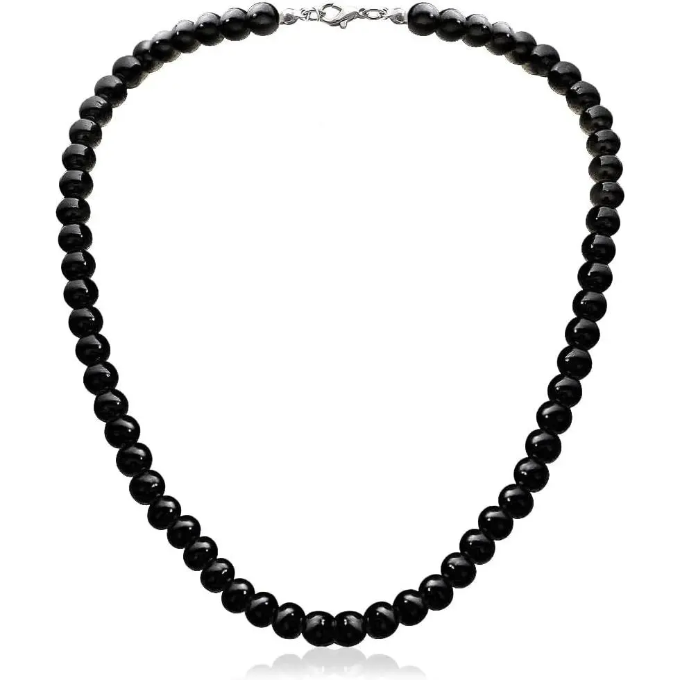 8mm Pearl Choker Necklace Multicolor 1920s Dainty Beads Necklace Costume Prom Party Statement Jewelry for Women(Gift)
