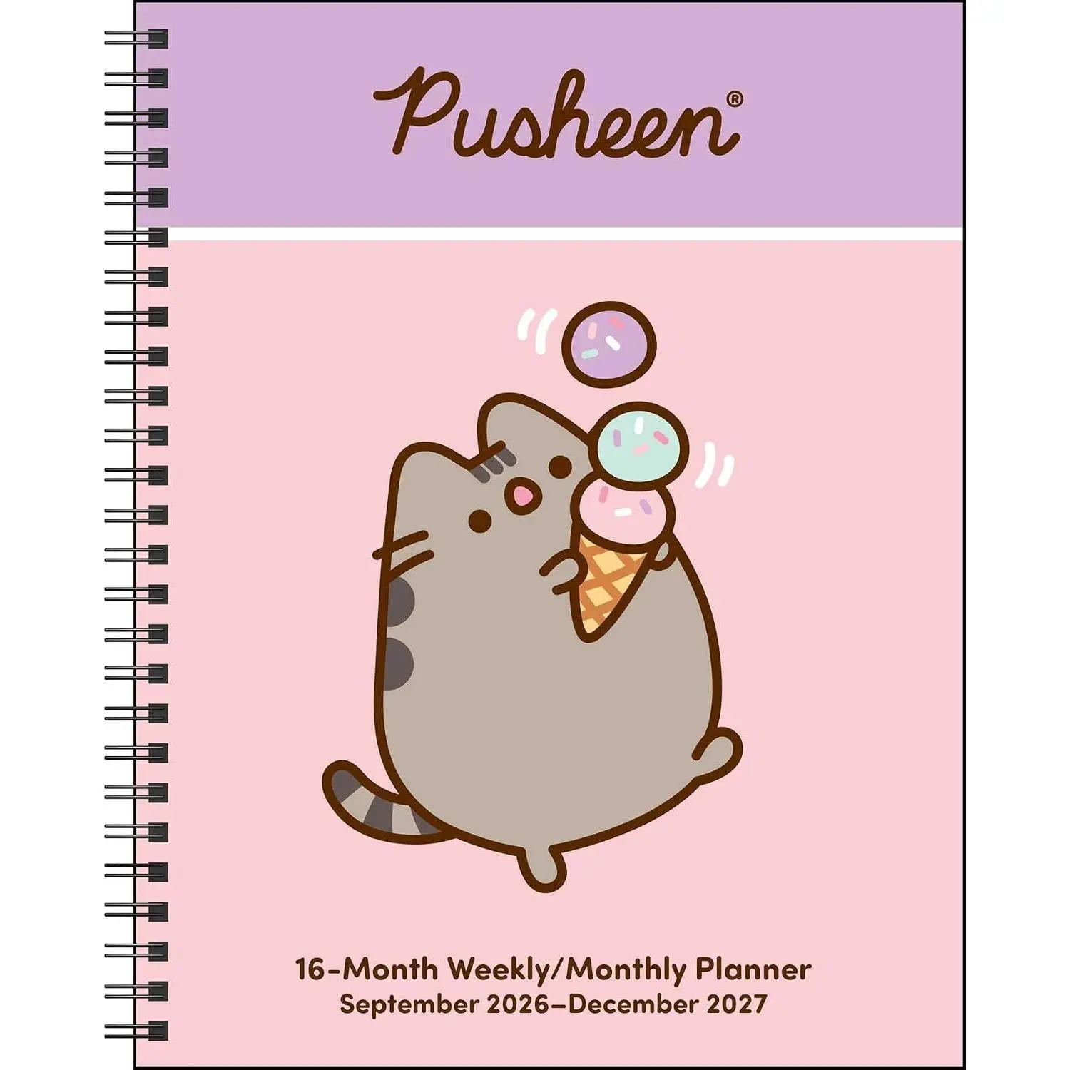 Pusheen 16-Month 2026-2027 Weekly/Monthly Planner Calendar