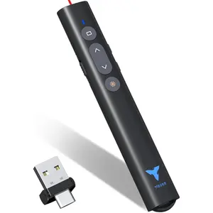 Clicker for Powerpoint Presentations,  100  Presentation Clicker USB/USB-C 2 in 1 Slides Clicker for /Win//Laptop Presentation Pointer