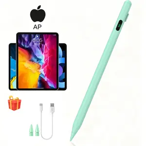 Apple Compatible iPad Stylus Pen with Fast Charging, Magnetic Attachment, Anti-Mistouch Design for iPad 6th to 10th Gen and Pro Series, LED Battery Indicator, Includes Replacement Tip