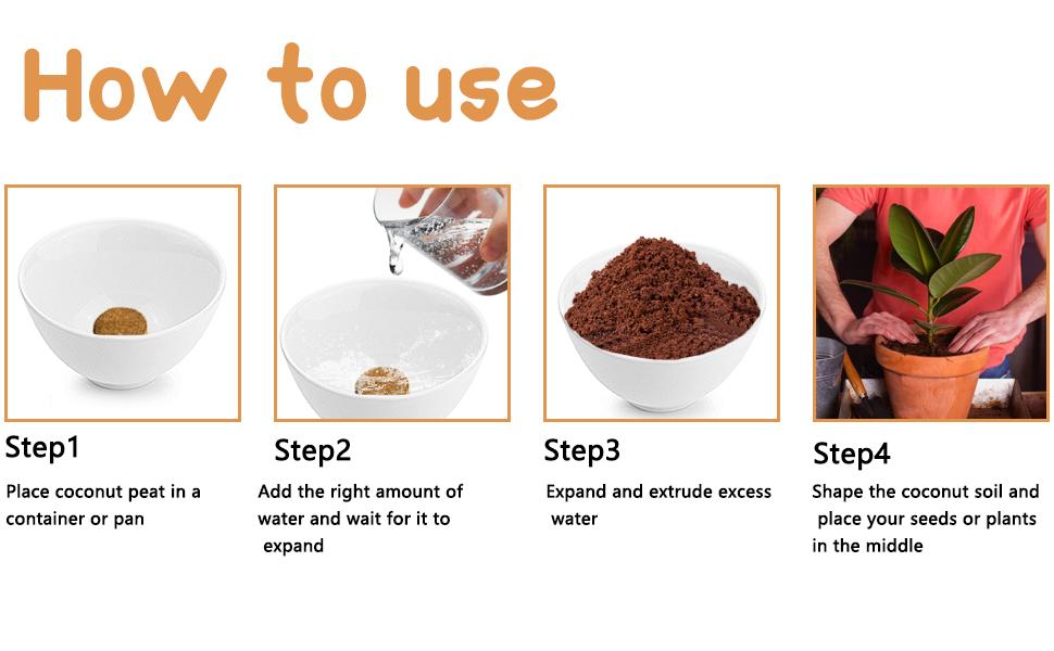 60pcs 40mm Compressed Coco Coir Fiber Potting Soil - Expanding Organic Coco Coir Pellet Fiber Soil, Peat Soil Pellets Seeds Starting Plugs for Planting (60, 1.57Inch)