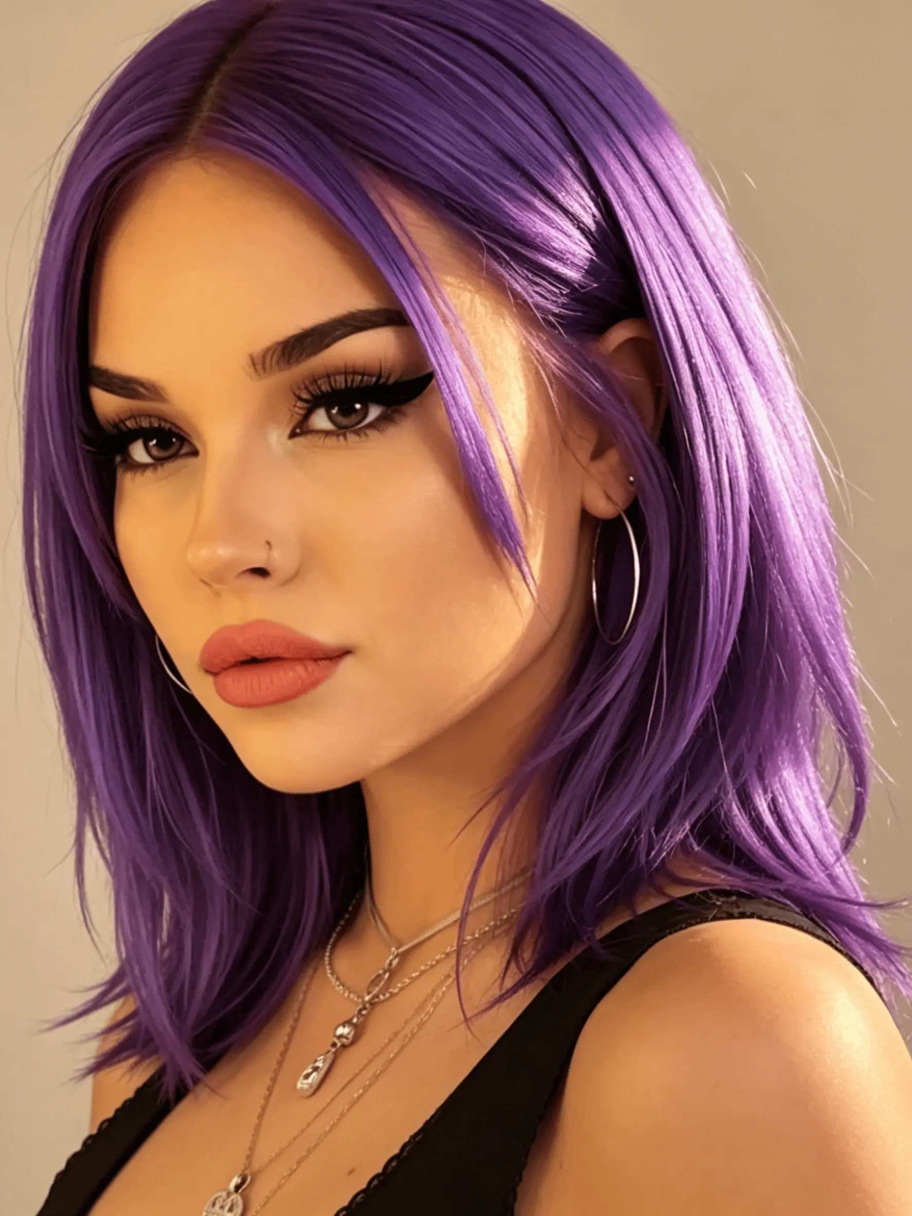 Short  Dark Purple Synthetic Lace Front Wig 13x4 HD Lace Front Wig Pre Plucked with Baby Hair for Women Straight Purple Short Bob Synthetic Wig Synthetic Heat Resistant Fiber Wigs for Daily Wear Holiday Party Use