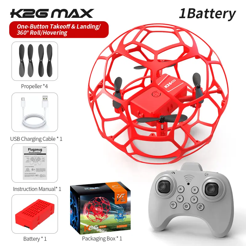K26 Football - Red - Dual Battery,The Default Shipping Color Is Red.