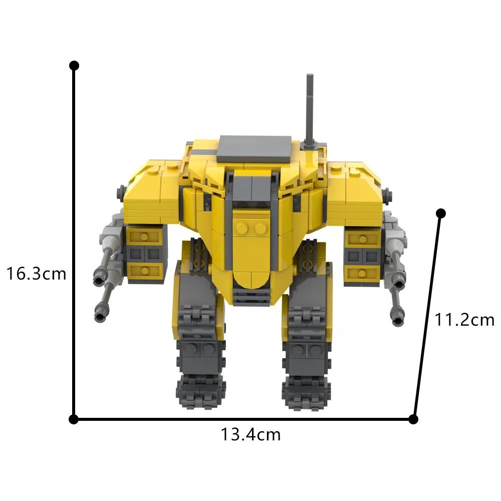 Gobricks MOC Helldivers 2 Super Destroyer Bricks Model EX Emancipator Exosuit Building Blocks Pelican-1 Shuttle DIY Assemble Toy