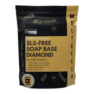4 LB SLS-Free SLES-Free Unscented Ultra Clear  Moisturizing Glycerin Melt And Pour Soap Base for Soap Making
