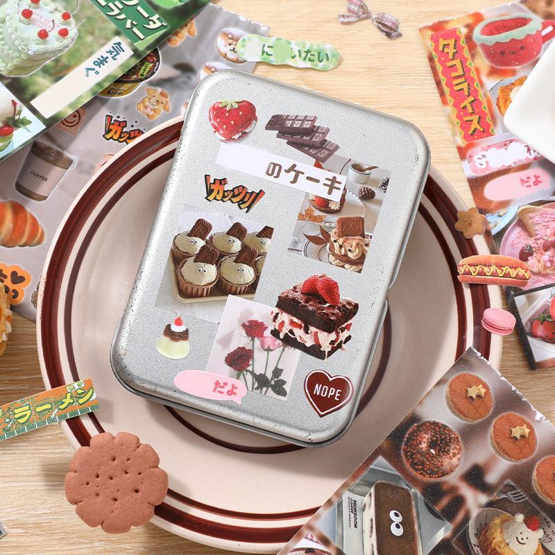 Food Themed Sticker Book, 30pcs/set Cute Food Pattern Stickers, DIY Decorative Sticker for Phone Case, Computer, Guitar, Bag, Water Cup, Scrapbook, Ornaments #TOP PICKS