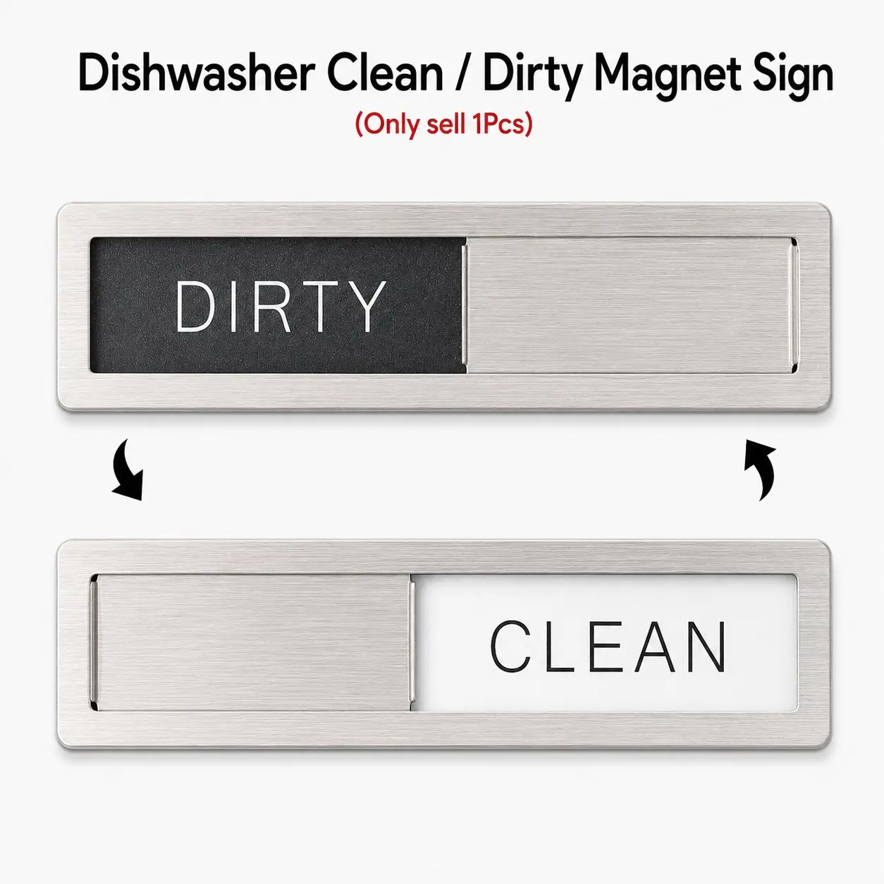 Dishwasher Magnetic Cleaning Reminder Alert Sign, Dirty Dish Indicator, Easy-To-Use Kitchen Aid, Keep Your Dishes Clean and Organized