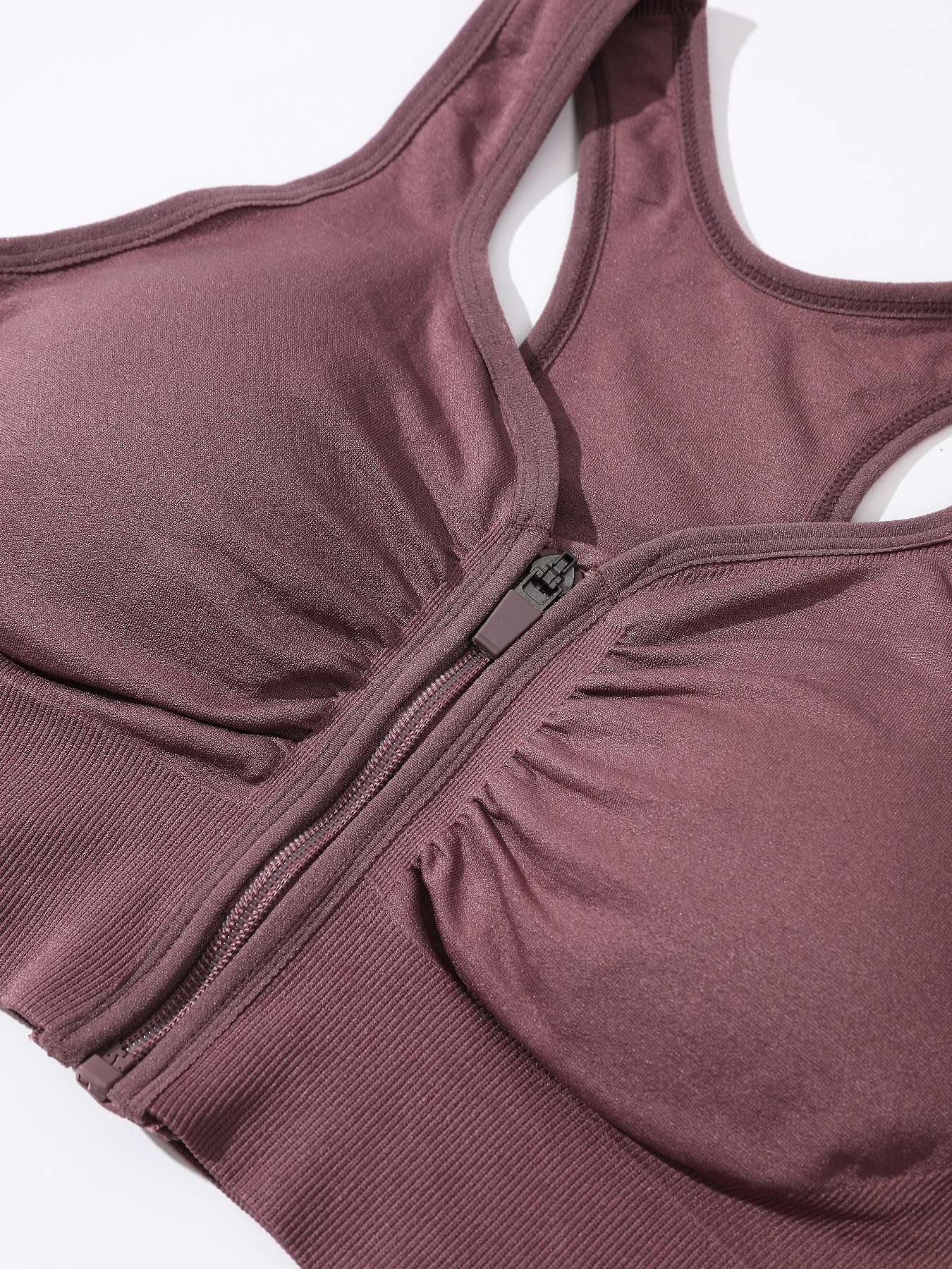 Women's Plus Size Backless Zipper Vest Style Yoga Top, Tight-Fitting All-Season Workout Tank, Moderate Fabric Comfort Wear, Compression Tops