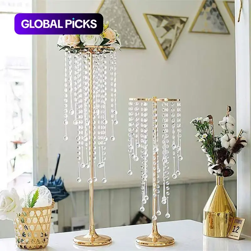Vase Centerpiece, Wedding Table Decoration, Trumpet Vase Metal Flower Stand, Ideal for Parties, Anniversaries, Ceremonies, Birthdays #GLOBAL PICKS