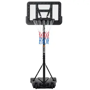 Basketball Hoop Outdoor – 10FT Height Adjustable Portable Basketball Goal with PC Backboard and Large Water/Sand Base – Indoor/Outdoor Hoop for Kids, Youth, Adults – Backyard, Driveway