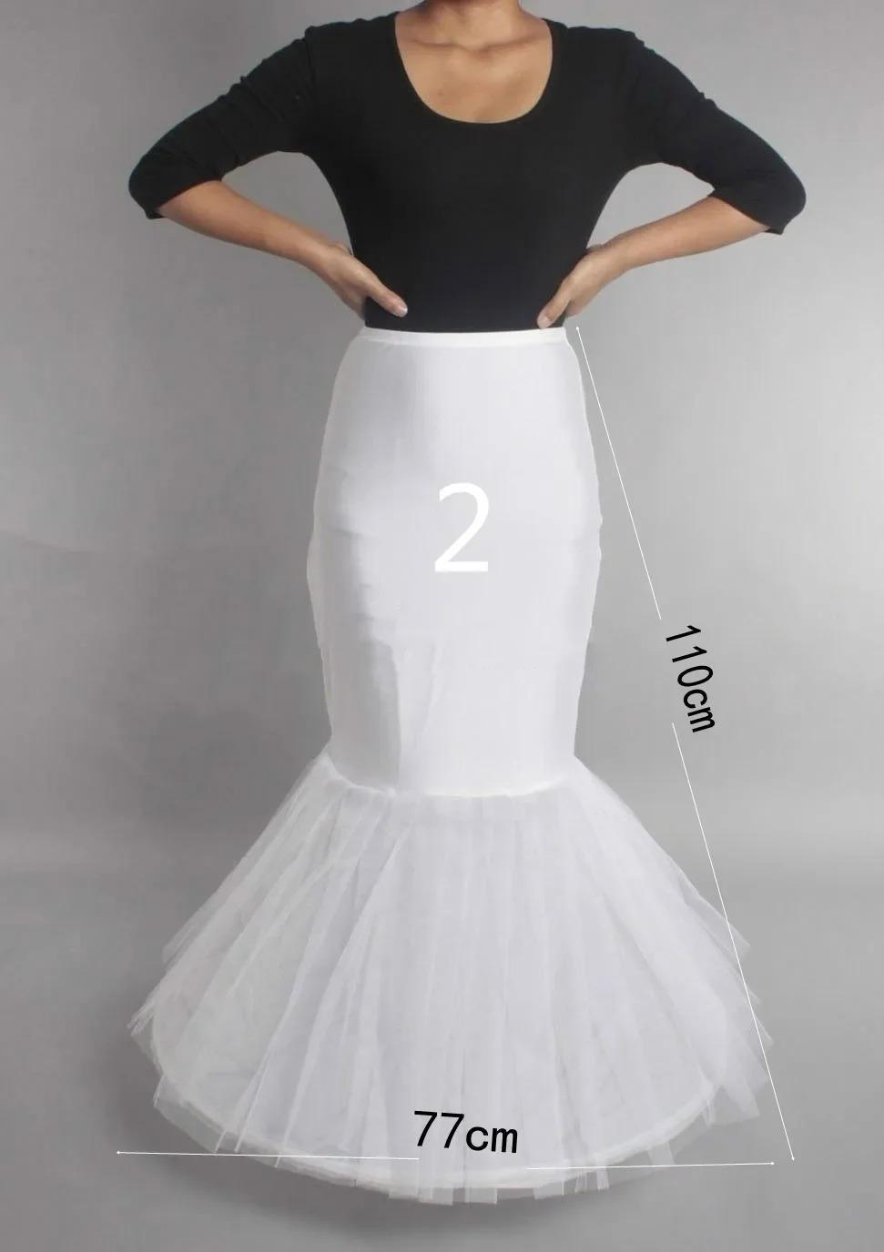 6 Rings Puffy Petticoat For Wedding Dress Ball Gown Mermaid A-Line Dresses Elastic Band Adjustable Waist Crinoline Underskirt