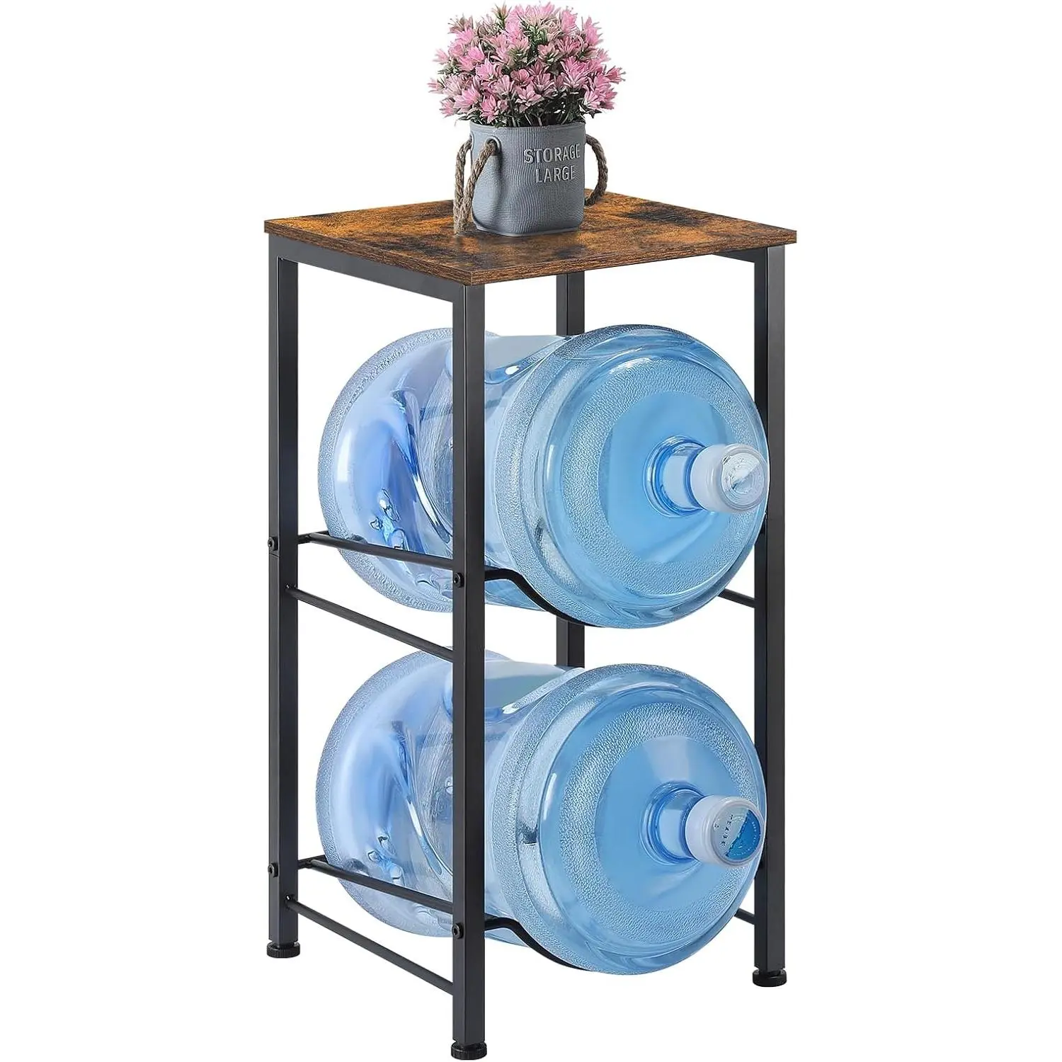 5 Gallon Water Bottle Holder with Storage Shelve, Water Jug Holder