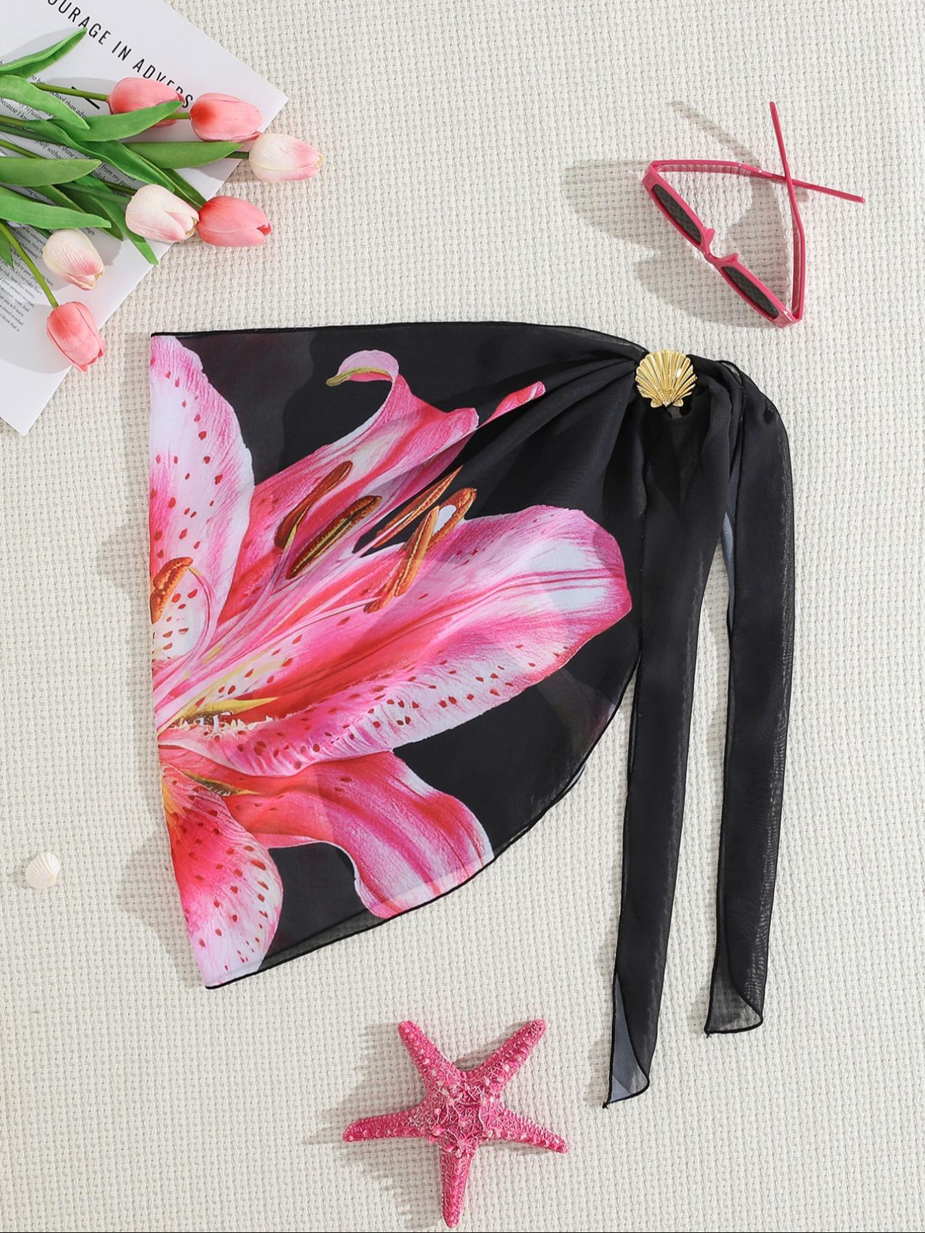 Women's Solid Color Cover Up Skirt, Casual Fashion Swimwear Bottoms for Beach Holiday Vacation, Ladies Swimwear for Summer, Swimwear Coverups, Swimsuit Cover Up, Bathing Suit Cover