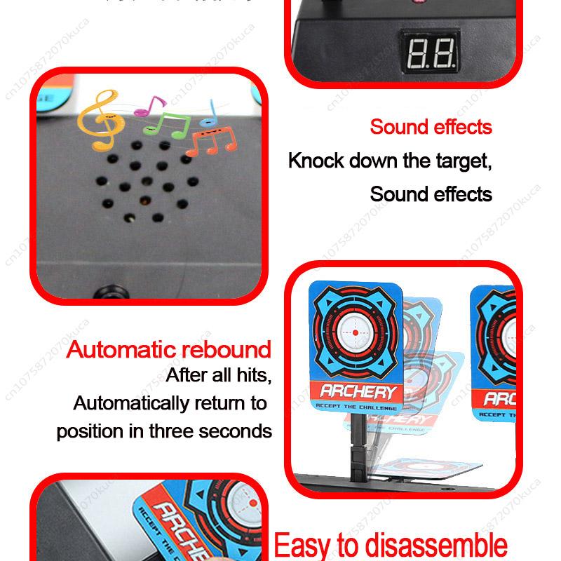 Electronic Scoring Target Electric Dart Target Mobile Automatic Return Soft Bullet Gun Outdoor Practice Shooting Battle gel balls