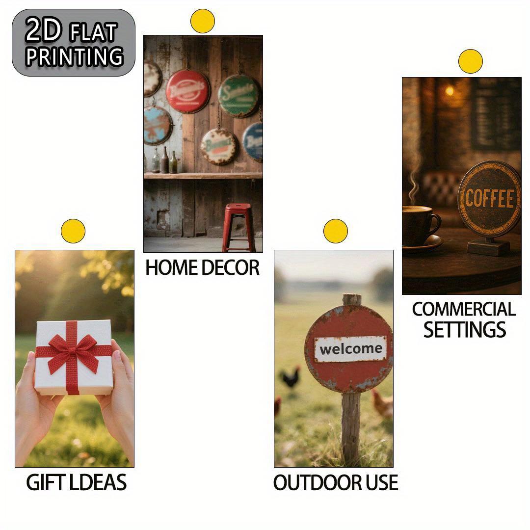 Welcome to Drink – "Beer Brings You Joy" Vintage Metal Sign – Decorative Plaque & Humorous Gift – Aluminum 7.9x7.9 Inches – Creative Gift for Friends & Party Decoration Welcome to Drink – "Beer Brings You Joy" Vintage Metal Sign – Decorative Plaque & Humorous Gift – Aluminum 7.9x7.9 Inches – Creative Gift for Friends & Party Decoration