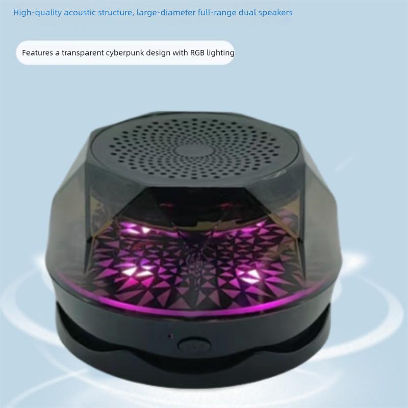 Magnetic Wireless Bluetooth Speaker Lamp - Mini Subwoofer, Gaming & Mobile Phone Stand Speaker - Gift