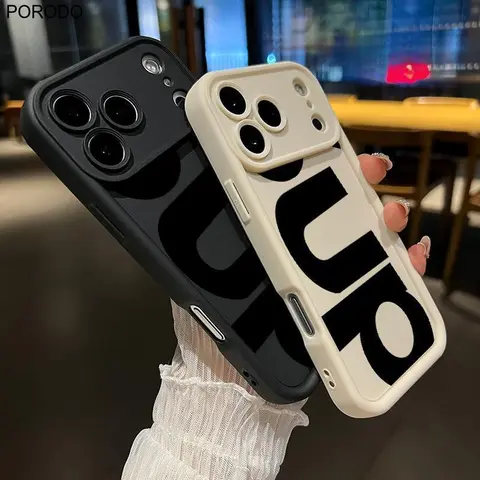 Porodo TPU Phone Case for iPhone 17 Pro Max, iPhone 17 Air - Antiscratch Shell, Waterproof, Shockproof Preppy & Street Style Soft Protective Mobile Phone Accessories, Scratch Resistant