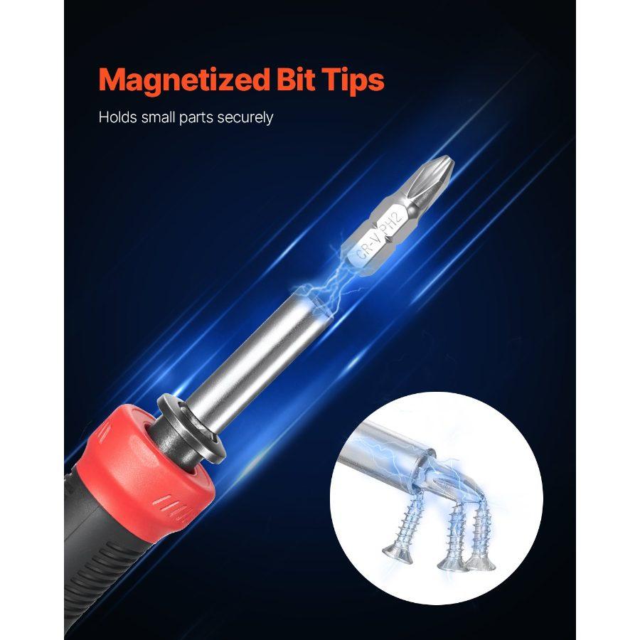 VEVOR Screwdriver Set, 13 in 1 Magnetic Multi Bit Mini Nut Driver Set, Phillips, Flat Head, Torx, Square Bits for Men, Manual Precision Repair Tool Kit for Sockets, Furniture, Home Appliances, Cars VEVOR Screwdriver Set, 13 in 1 Magnetic Multi Bit Mini Nut Driver Set, Phillips, Flat Head, Torx, Square Bits for Men, Manual Precision Repair Tool Kit for Sockets, Furniture, Home Appliances, Cars