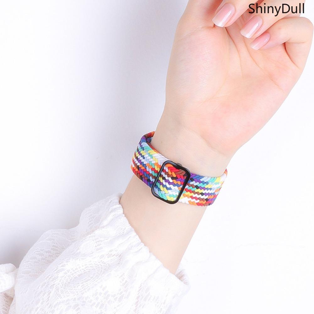 6-Pack Apple Watch Straps – Adjustable Nylon Elastic Single-Loop with Quick Release Buckle, Fits 38–49mm (Series 3–11, SE, Ultra)