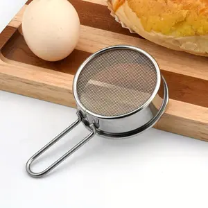 Durable Mini Multifunctional Stainless Steel Strainer - Handheld Fine Mesh Sieve, Suitable for Cooking, Baking, And Kitchen Use