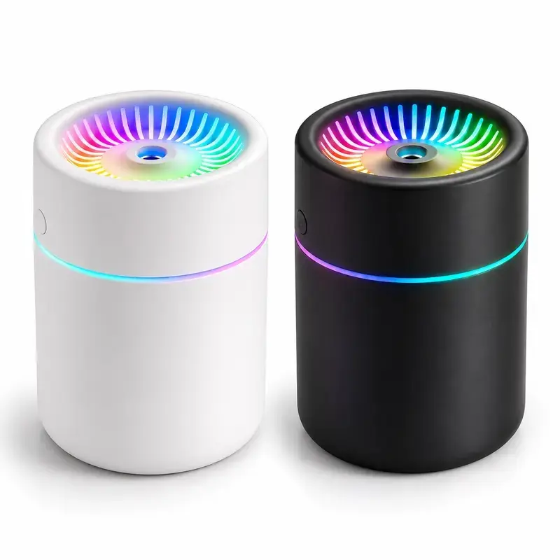 Portable Mini Wireless USB Charging Humidifier - Aromatherapy Diffuser, Quiet Mist Maker, Diffuser for Home, Ideal for Bedroom, Office, Desk Wellness & Relaxing Atmosphere