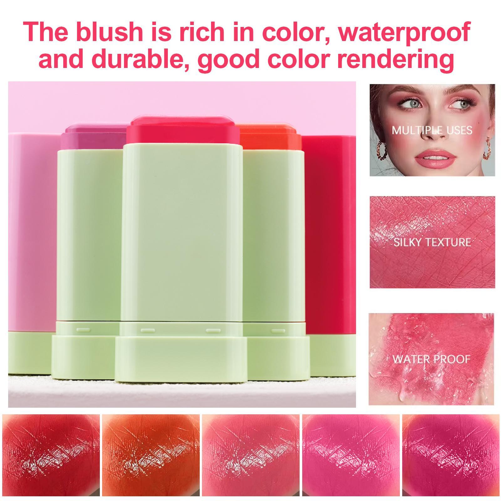 ZaiDoc On-the-Go Tinted Moisture Blush Stick | Hydrating Formula for Long-Lasting, Soft-Focus Glow – Natural Shades for Cheeks & Eyes, Flawless Look in Seconds!