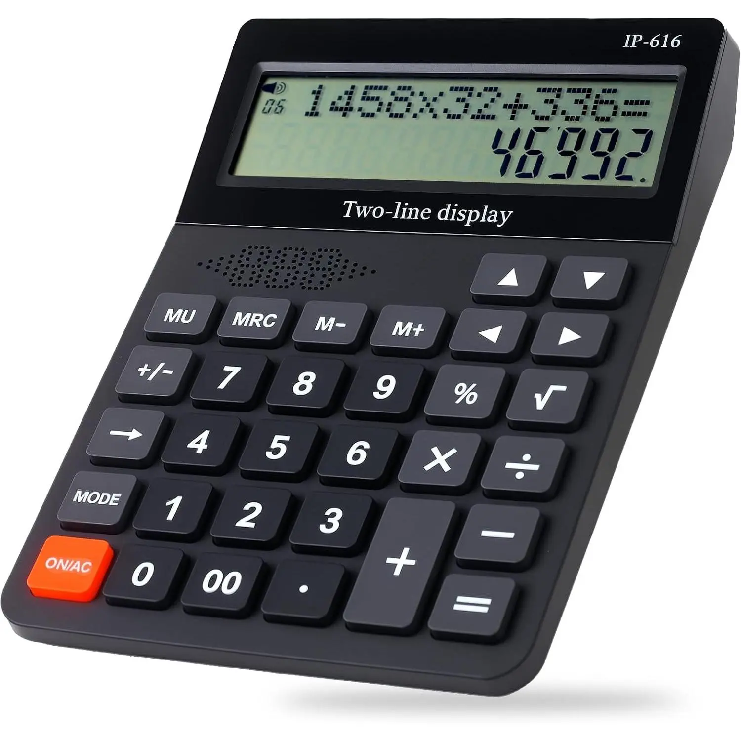 Desk Calculator,   Desktop Calculators Big Buttons and 2 Line Display, 4 Function Simple Calculator, Large Talking Calculators Office Supplies for Office Business School Students