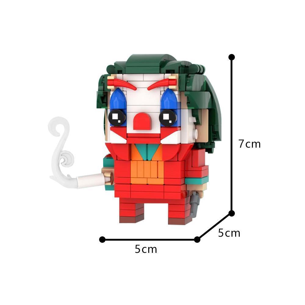 MOC Building Blocks Kit Cartoon Figures Characters Bricksheadz Collection Bricks Model Horror Movie Characters Assemble Toy Gift popular
