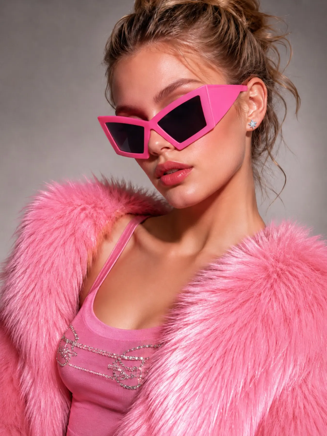 Future Tech Glasses Unique Motorcycle Style Large Frame Sunglasses Exaggerated Modern Shades, Trendy Eyewear for Stylish Look