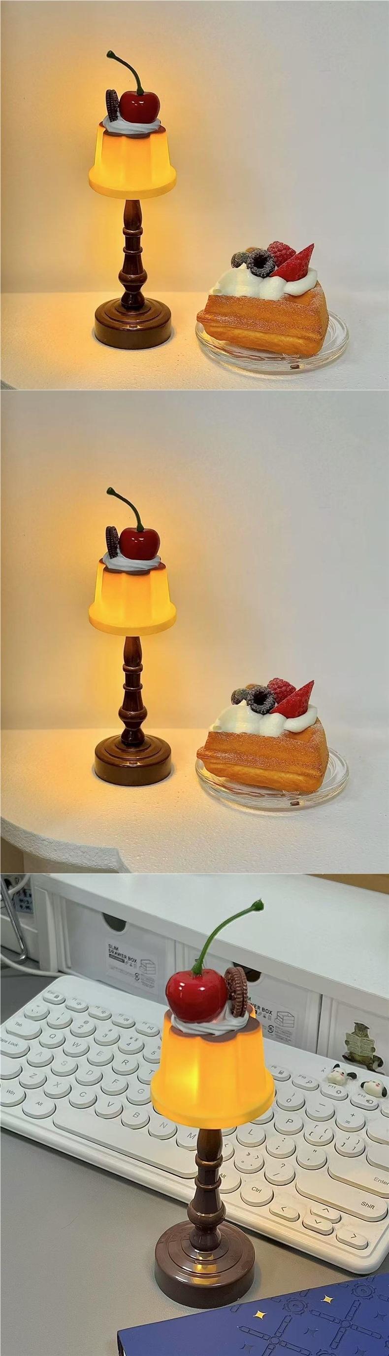 "Pudding" Night Light: Cute & Stylish Bedside/Desktop Sleep Accent - A Charming Gift for Girls and Ambient Lighting