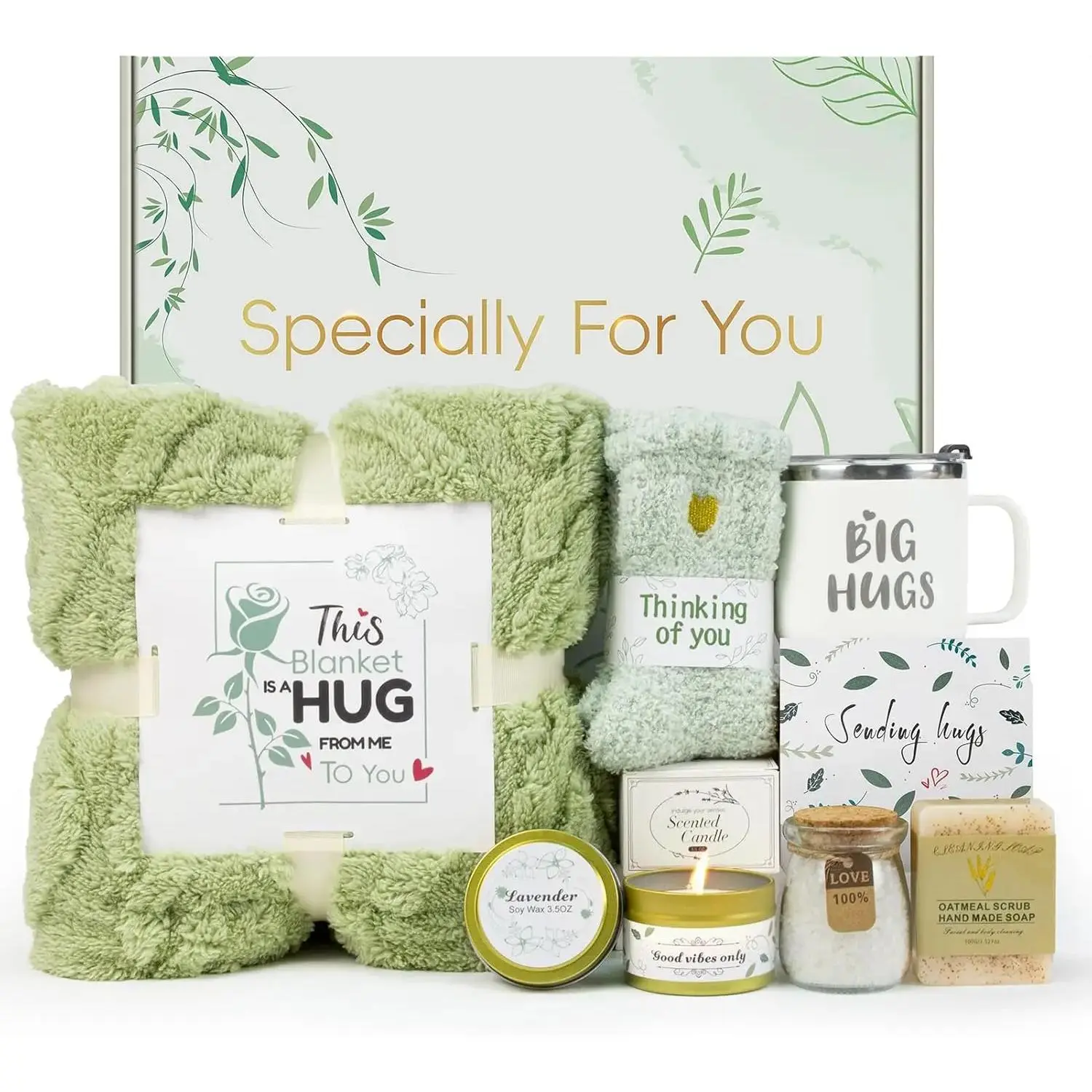 Self Care Gifts for Women Get Well Soon Gift Basket Care Package for Women After Surgery Birthday Sympathy Spa Gifts for Mom Wife Friend Grandma Thinking of You Inspirational Mother's Day