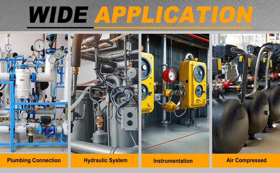 25 count Brass Hex Bushing Kit Brass Fittings Assortment 1/4" to 1/8", 3/8" to 1/8", 3/8" to 1/4", 1/2" to 1/4", 1/2" to 3/8" NPT Reducer Pipe Fittings Adapter Fitting