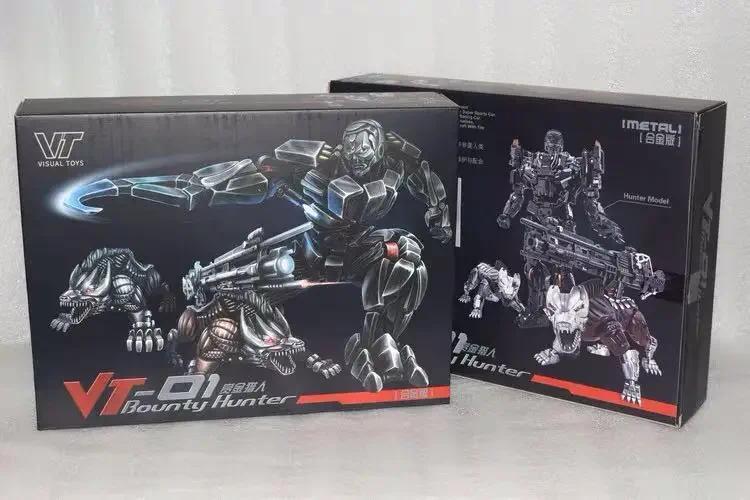 In stock Transformation Robot Peru Kill Lockdown VT-01 VT01 KO VS UT R01 MasterPiece Alloy With Two Dogs Anime Action Figure