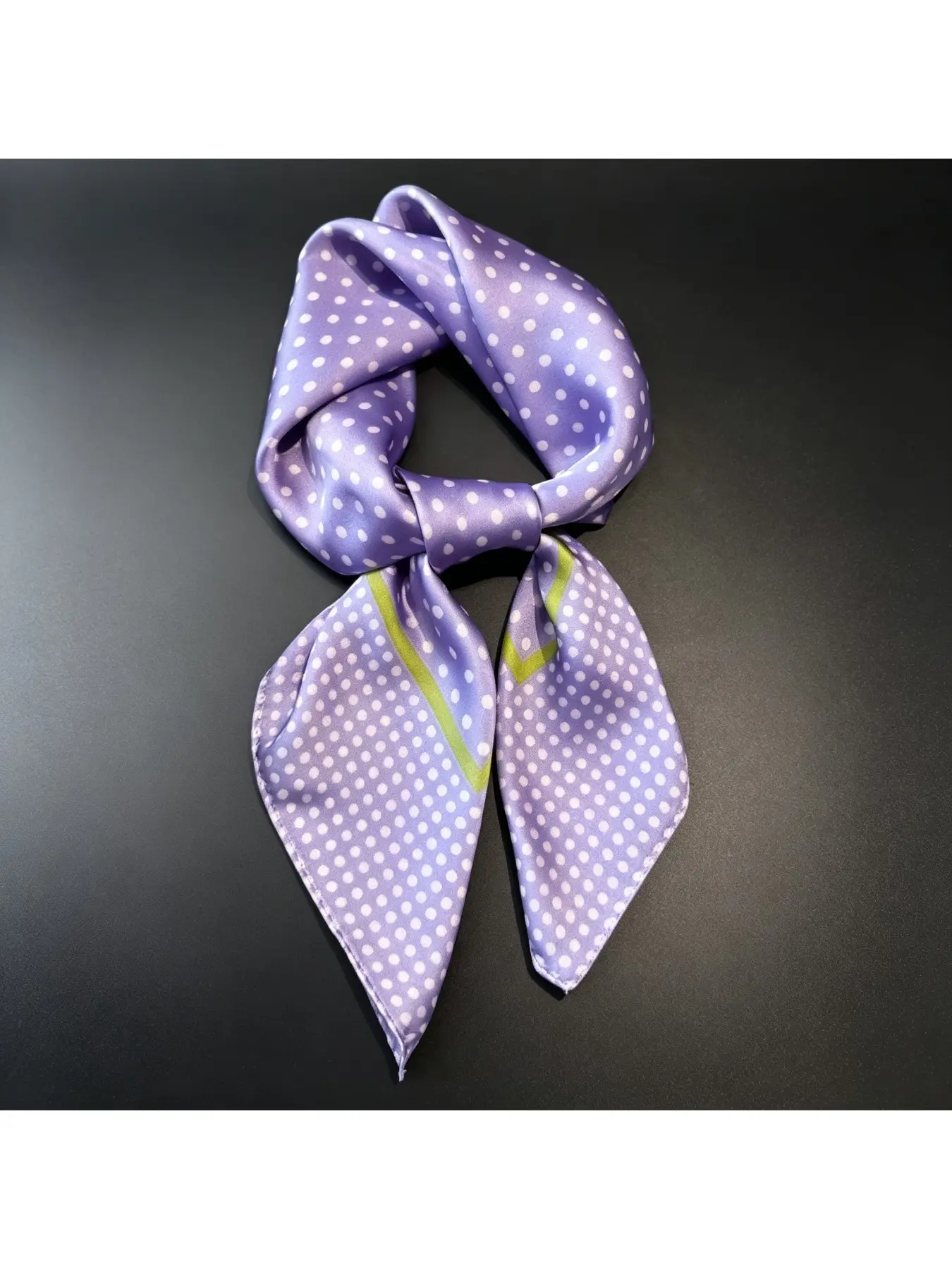 Retro polka dot small square scarf for women, lightweight sunshade neck scarf for daily wear, multifunctional decorative shawl