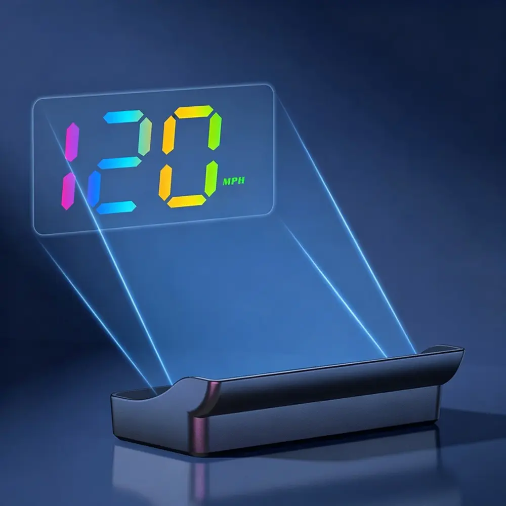 Car Speed Display, HUD Car Head Up Display, Vehicle GPS Speedometer, Speed Unit MPH, Ideal for Enhanced Driving Experience