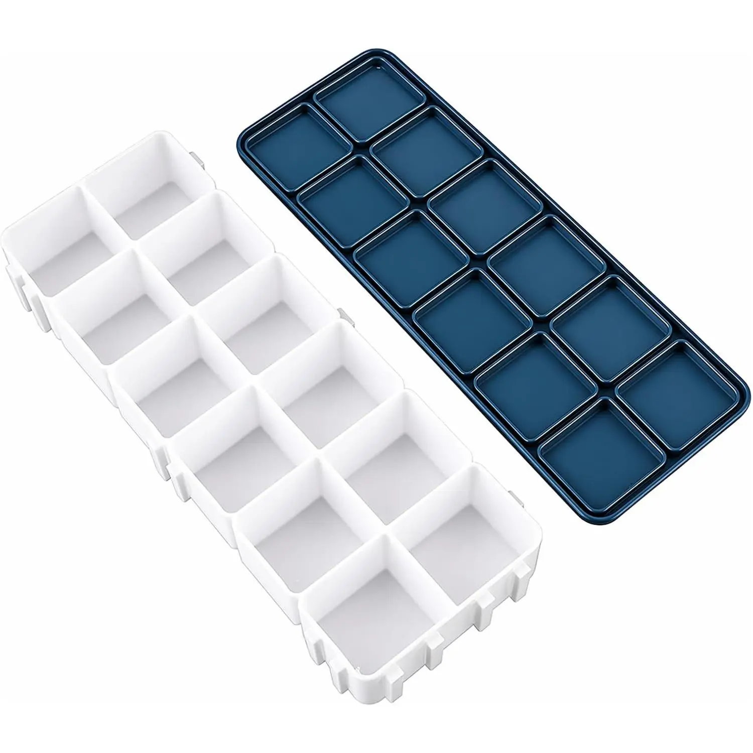 12 Twelve-Cell Paint Box Distribution Box Airtight Paint Palette Box Watercolor Palette with Rubber Cover for Watercolor Paint Saver Art Gouache Acrylic Graffiti Paint