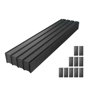 Metal Roof Panel Length 72.8IN Galvanized Roof Panels 10 PCS Waterproof Heavy Duty Metal Roof Panels for Outdoor House Storage Stables Patio Garages Sheds,Gray