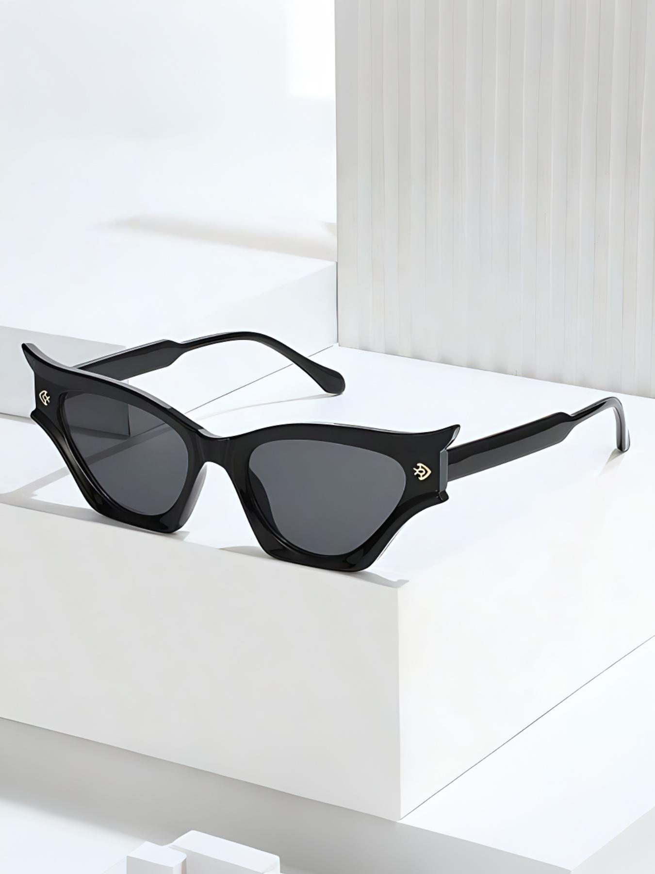 Stylish Women's Cat Eye Sunglasses, Trendy Sun Glasses, Modern Retro Design with Uv400 Protection, Lightweight Durable, Perfect Summer Accessory for Fashionistas