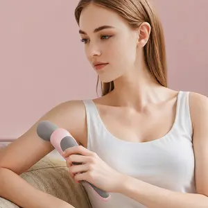 Portable Usb Rechargeable Handheld Massager, High-Frequency Vibration Motor, 5 Adjustable Intensity Levels, Specially Designed For Neck, Back, Legs, And Waist Muscle Relaxation Care, Holiday Gift.