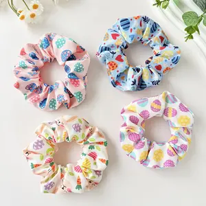 Easter Bunny Hair Bow Clip with Long Ribbon, Cartoon Rabbit Print Spring Hair Accessory for Women and Girls, Cute Holiday Hair Clip for Easter Party, Festival and Seasonal Outfit Styling