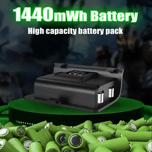 Xbox Controller Rechargeable Battery Pack, 1440mah High Capacity, Fast Charge, LED Indicator, Compatible with All Xbox Wireless Controllers