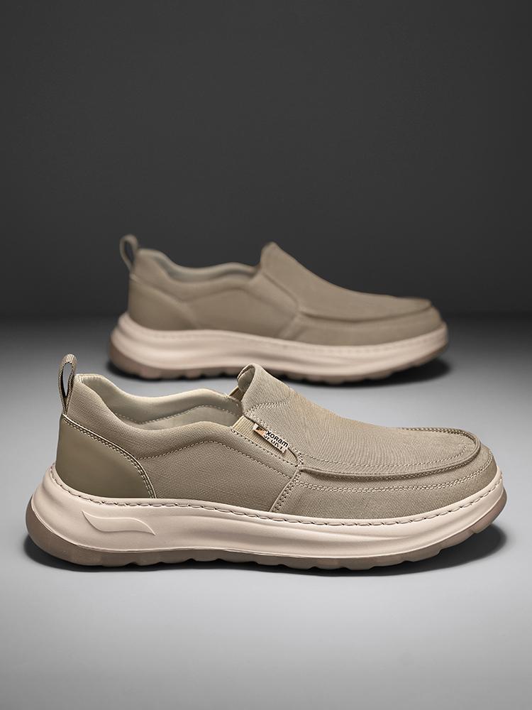 Men's Breathable Canvas Slip-Ons – Ultra Light, No Smell, Soft Sole Summer Shoes  5822
