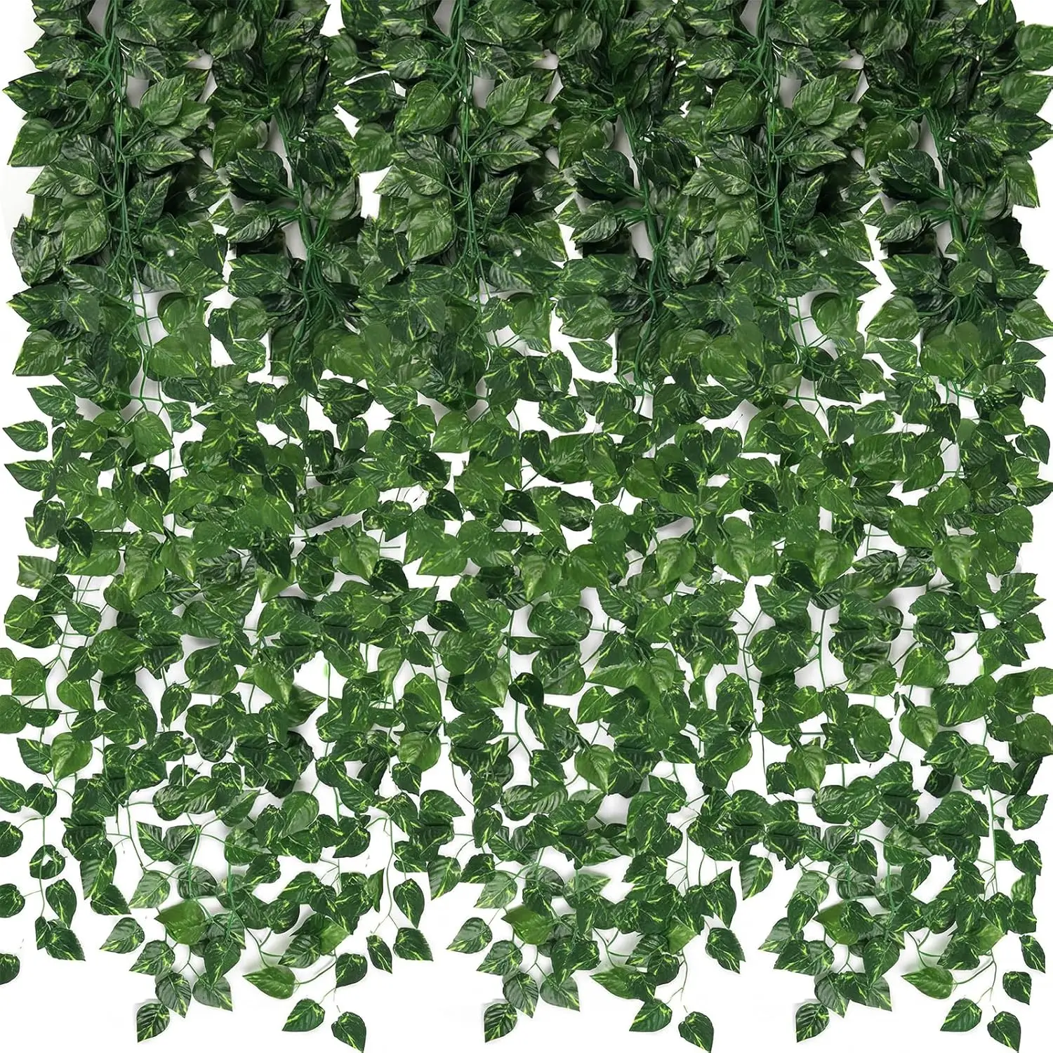 Artificial Ivy Vines Decorative Garland, 24-Pack 168ft Hanging Leaves for Room Bedroom Wall Decor, Party/Wedding Decoration Supplies, Plants, Greenery