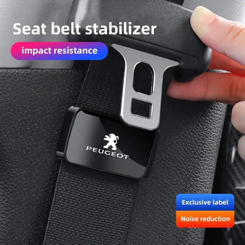 Magnetic Suction Car Seat Belt Fixing Clips Seat Belt Holder Stabilizer Fastener For Peugeot 5008 508 408 4008 308 3008 208 2008 Landtrek Rifter e-Expert e-TRAVELLER 301 108 608